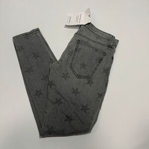Current Elliott Womens Denim Jeans the Stiletto Gray Stars Size 24